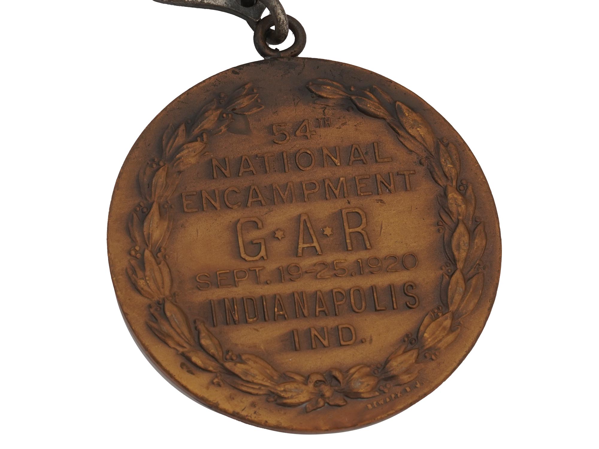 GAR REPRESENTATIVE BADGE BENJAMIN HARRISON, 1920 PIC-6